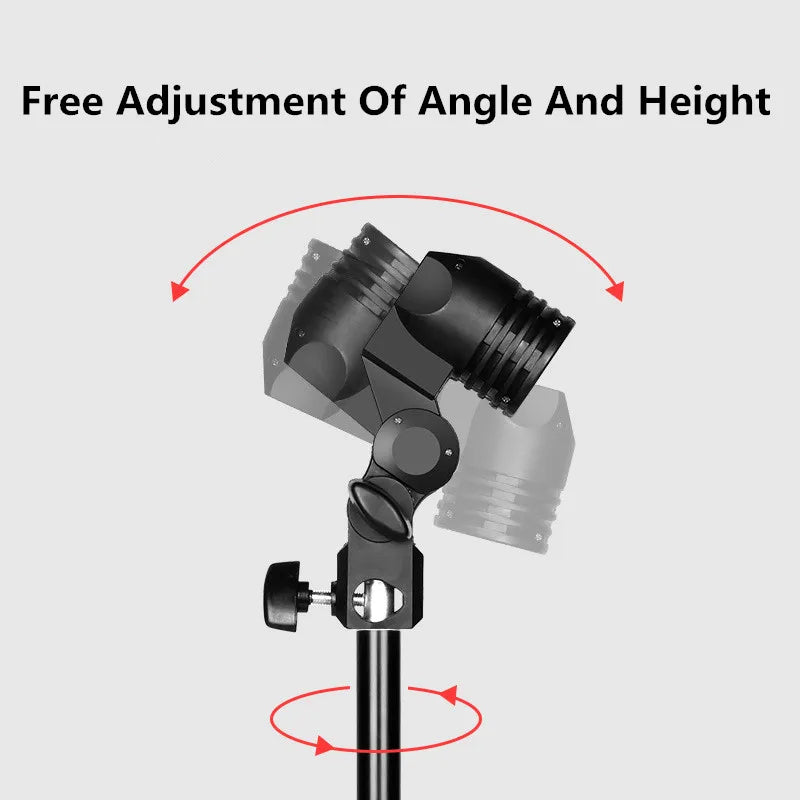 85W E27 LED Photographic Lighting Bulb – Dimmable Daylight Lamp with Remote Control for Photo Studio Softbox
