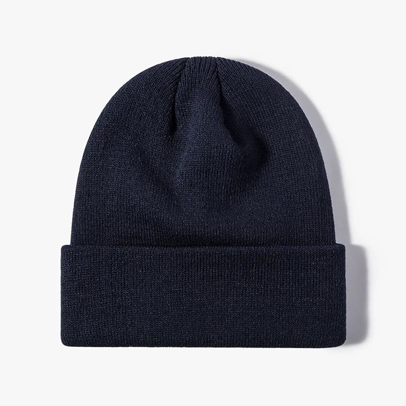 Winter Knit Beanie Hat - Warm Stretch Skull Cap for Boys Girls Adults in Black White Blue Pink & More Colors