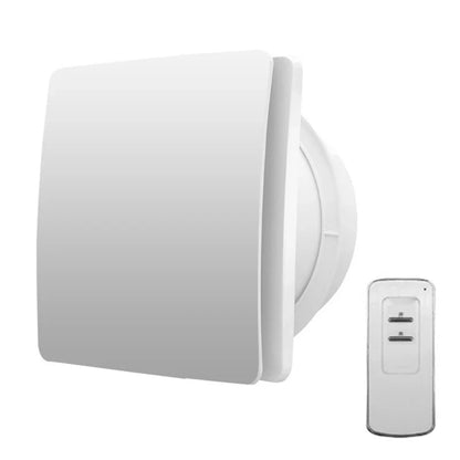 Small Powerful Air Extraction Wall Fan — Adjustable Timer Bathroom Ventilation Fan with Moisture Detection