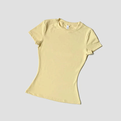 Women’s Seamless Yoga Top Short Sleeve Fitness T-Shirt – Gym, Running & Activewear Sports Shirt for Workout Comfort & Breathability