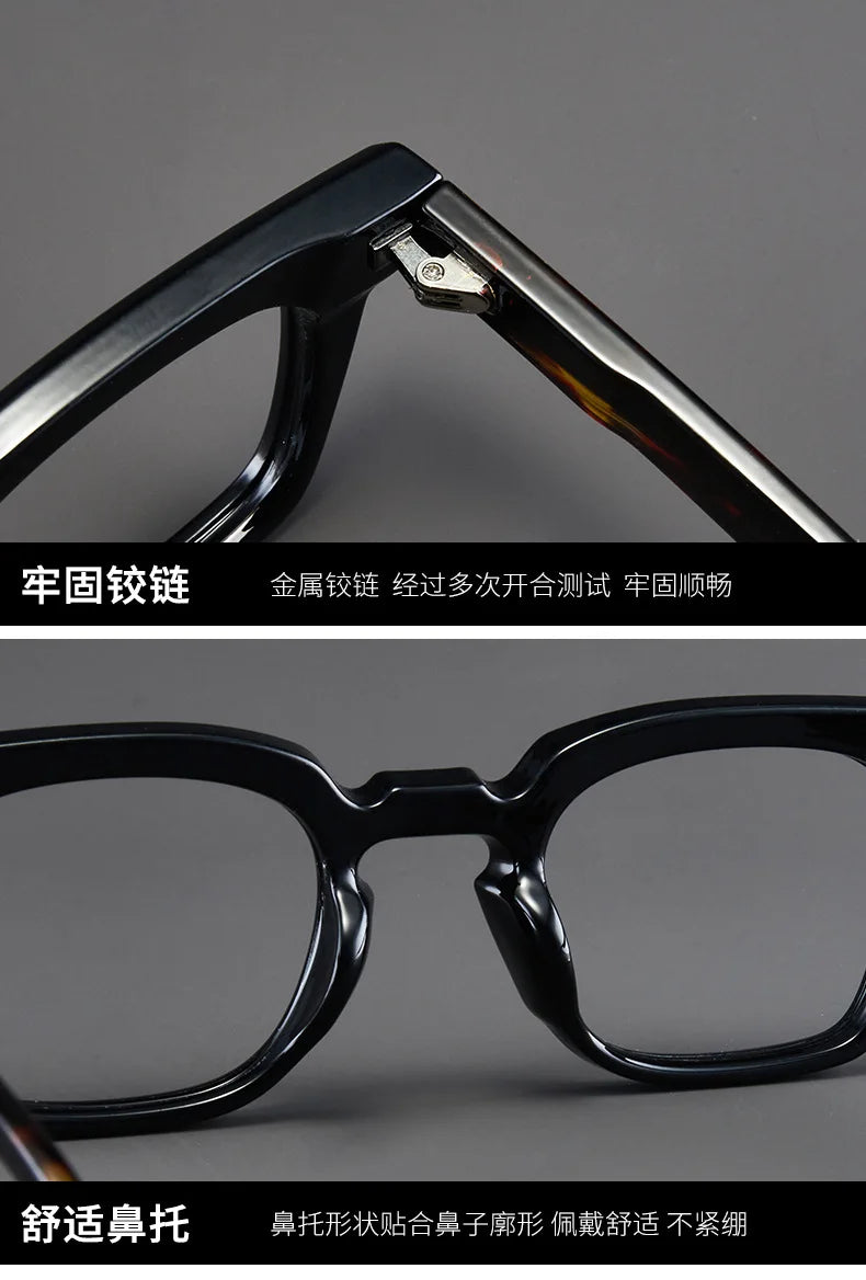 New Retro Square Frame Reading Glasses – High-Definition Printed Presbyopia Glasses for Men & Women
