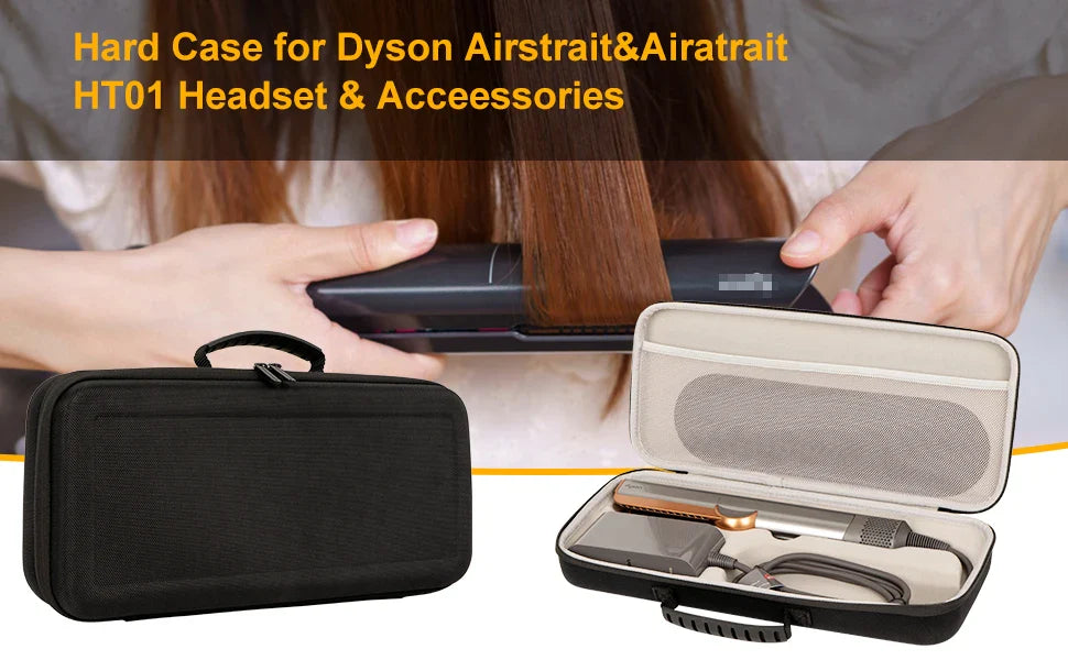 Hard EVA Travel Case for Dyson Airstrait HT01 – Portable Storage Box for Hair Straightener Accessories