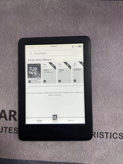 Kindle 10th E-Book Reader - 6" E-Ink Touch Screen, Backlight, Paperwhite, and Registerable Account E-Reader