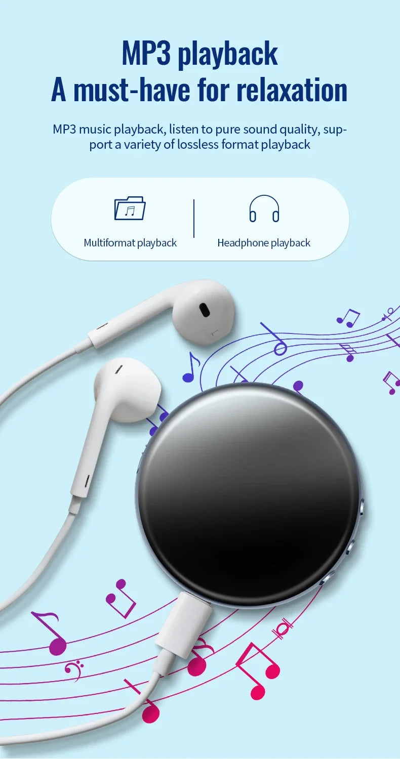 Digital Voice Recorder 64GB – Activated USB Flash Magnet Dictaphone with HD Noise Reduction, 100-Hour Audio & MP3 Player