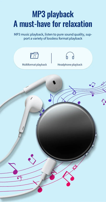 Digital Voice Recorder 64GB – Activated USB Flash Magnet Dictaphone with HD Noise Reduction, 100-Hour Audio & MP3 Player