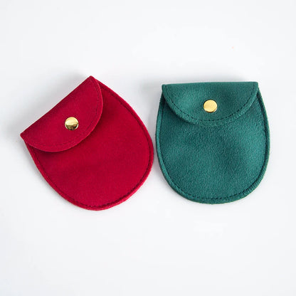 10-Pack Velvet Jewelry Snap Pouches – Gift Packaging Bags for Earrings, Necklaces, Travel & Weddings