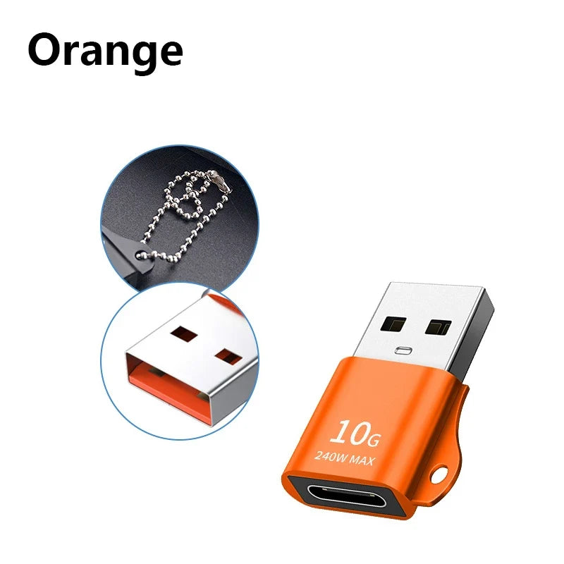 USB C 3.0 Adapter - Type C Male to USB 2.0 Female Converter for Mobile Phones, PC Laptops & Devices