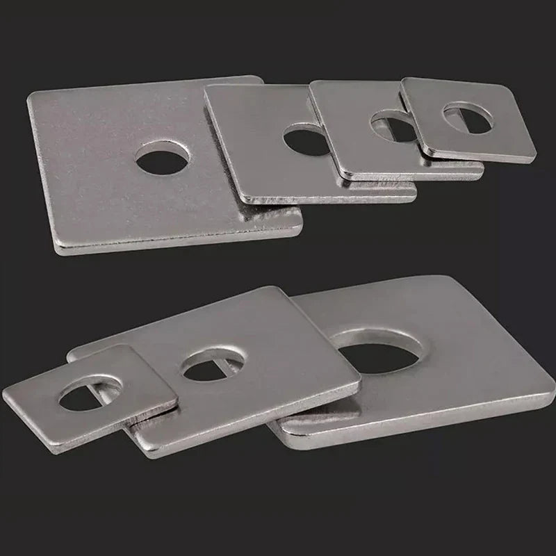 Square Flat Washer DIN436 — 304 Stainless Steel M3, M4, M5, M6, M8 High-Quality Washer Plates