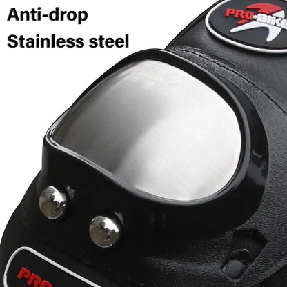 4PCS Motorcycle Knee & Elbow Pads Set — Stainless Steel Motocross Racing Protective Gear Kit