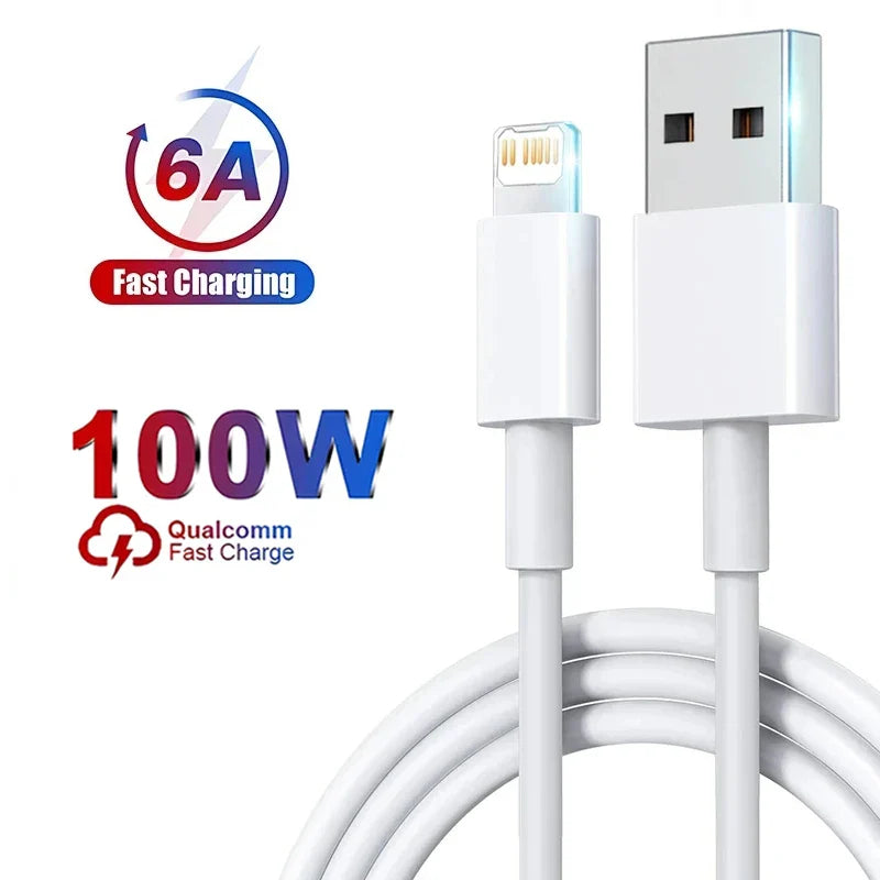 100W Fast Charging Cable – USB C for Apple iPhone 14-11 Pro Max, Plus, Mini, 1M/2M Data Cable, Quick Charge Phone Accessories