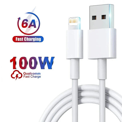100W Fast Charging Cable – USB C for Apple iPhone 14-11 Pro Max, Plus, Mini, 1M/2M Data Cable, Quick Charge Phone Accessories