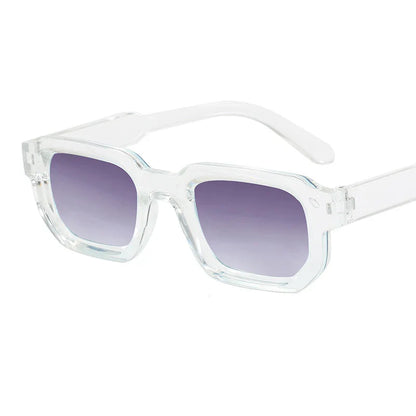 Vintage Rectangle Sunglasses for Men & Women – Retro UV400 Luxury Brand Design Eyewear