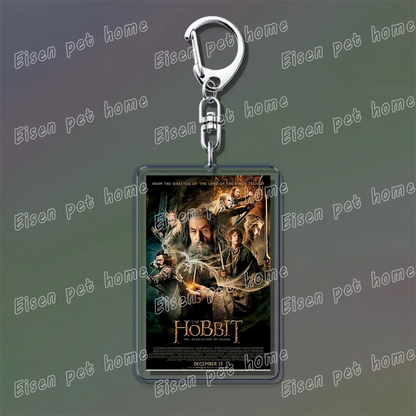 Classic Movie Keychains – Jaws, Fight Club, Avatar Pendant Key Rings for Bags & Fan Gifts