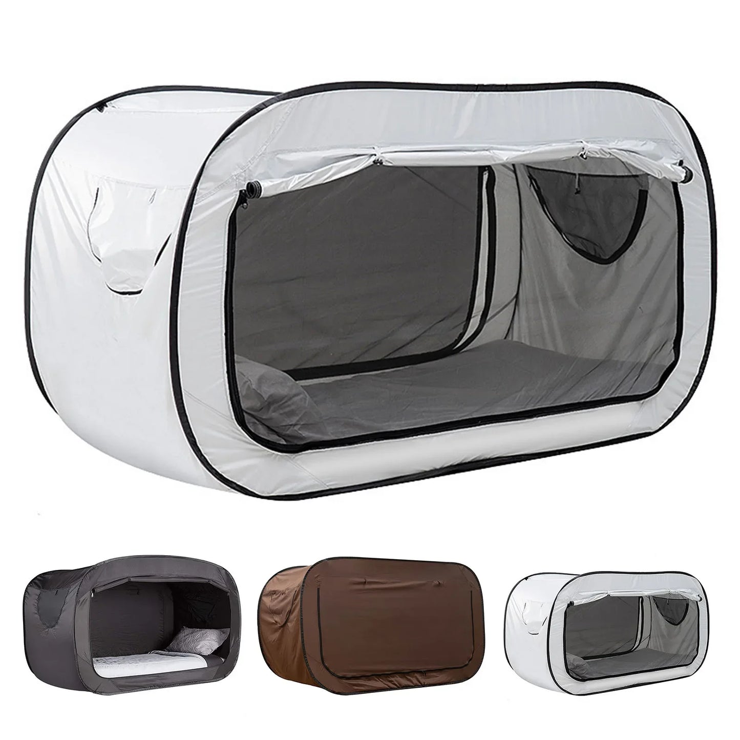Outdoor Folding Privacy Pop-Up Bed Tent – Fully Enclosed Shaded Camping Tent for Kids & Adults