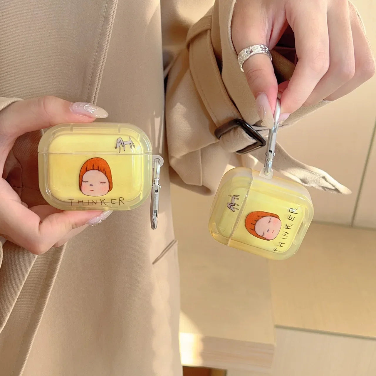 Cartoon Little Girl Soft TPU Silicone Case for AirPods 1/2/3/4 & Pro 2 — Protective Cover for AirPods 4