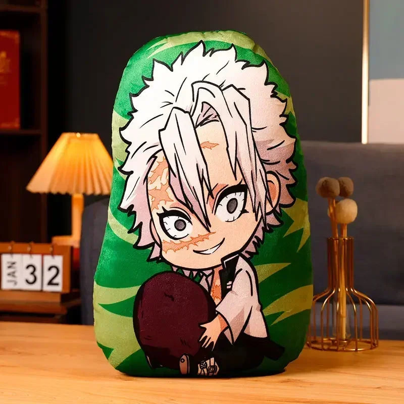Demon Slayer Kimetsu no Yaiba Plush Cushion – Anime Dakimakura Pillow Tanjiro Nezuko Zenitsu Inosuke Kawaii Doll