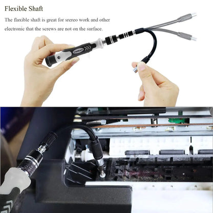 116-in-1 Precision Screwdriver Set: Magnetic Screwdriver Bit for iPhone, PC, Watch, Glasses - Professional Repair Tool Kit in Black