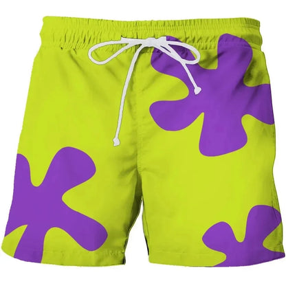3D Anime Board Shorts - Quick-Dry Unisex Beach & Swimming Shorts for Men and Women