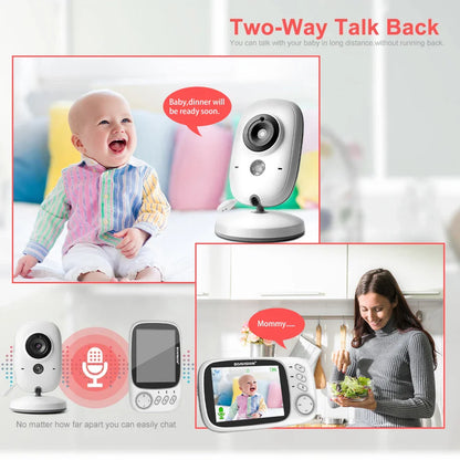VB603 Video Baby Monitor - 2.4G Wireless with 3.2 Inches LCD, 2-Way Audio, Night Vision, and Surveillance Security Camera