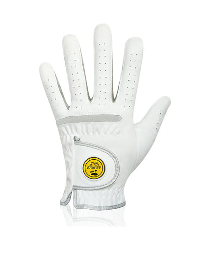 Men's Golf Glove - Breathable Micro Soft Fabric, Comfortable Fit with Magnetic Marker & Replaceable Design for Golfers