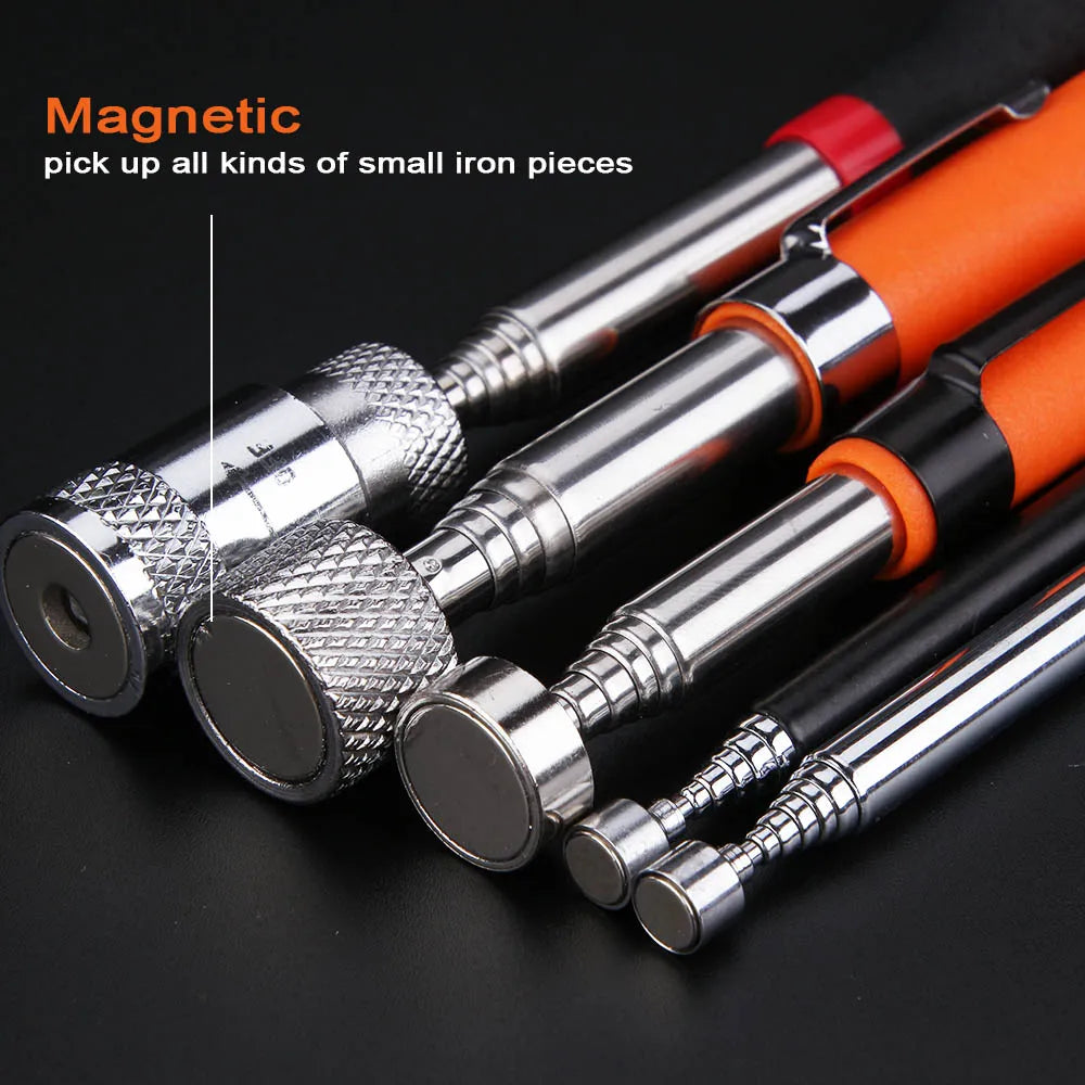 Mini Portable Telescopic Magnetic Magnet Pen - Handy Tool for Picking Up Nuts, Bolts, Extendable Pickup Rod Stick