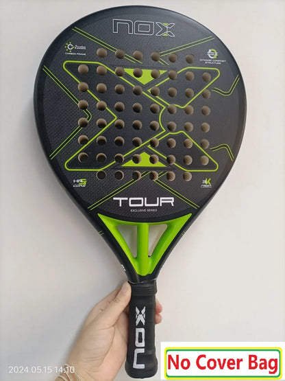 NOX Padel Tennis Racket - Carbon Fiber Diamond-Shaped EVA Sports Racquet