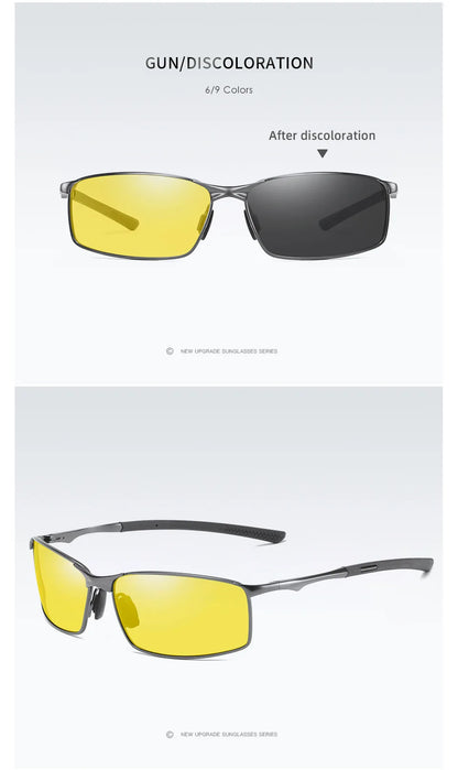 Aoron Polarized Sunglasses — Unisex Driving Mirror Sun Glasses with Metal Frame & UV400