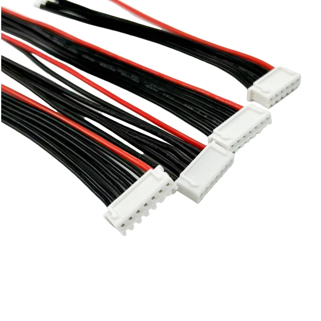 10pcs Lipo Battery Balance Charger Cables – 1S to 8S, IMAX B6 Connector, 30/20/15/10cm Single Head Wire