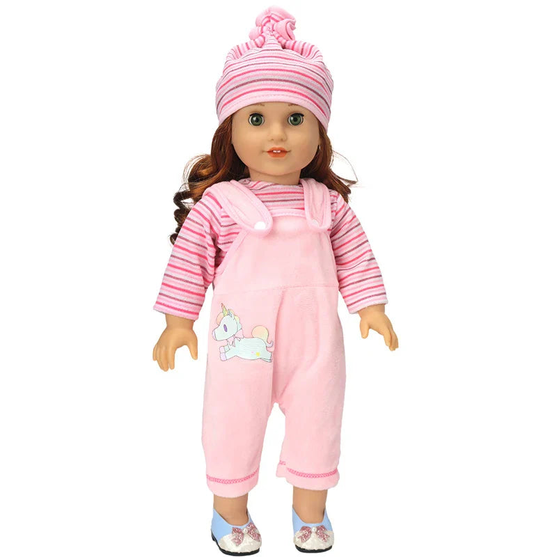 18" American Doll Clothes Set — Jacket and Pants Outfit for Baby Dolls