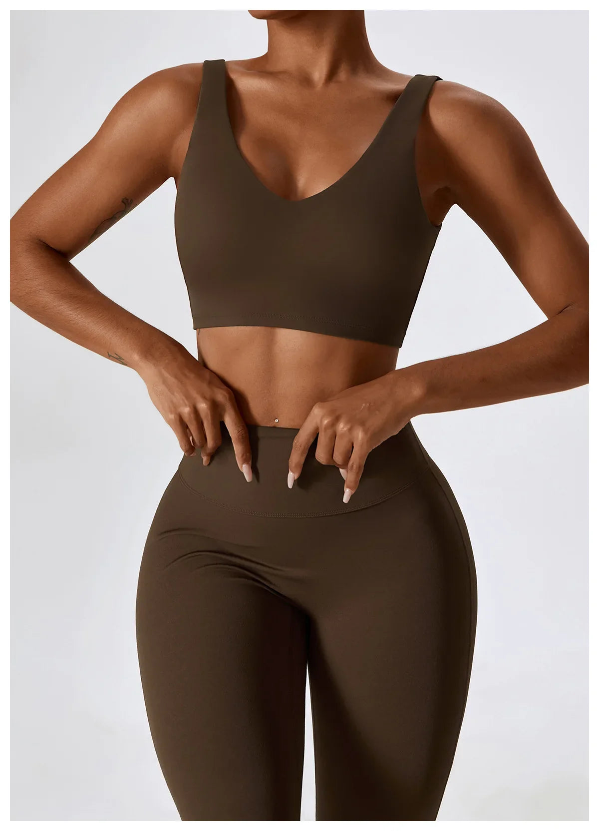 2PCS Seamless Women’s Yoga Set – Long Sleeve Crop Top & Leggings Workout Outfit, Athletic Gym Sportswear