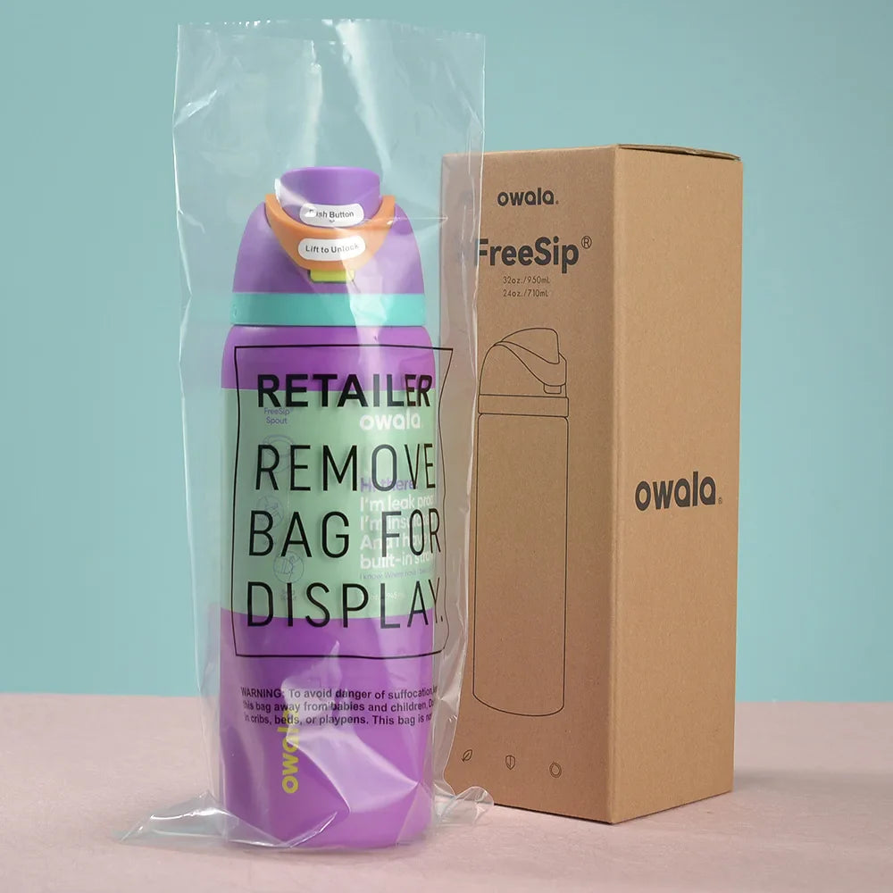 Owala Insulated Stainless Steel Water Bottle with Straw – BPA-Free Sports Bottle (24oz/32oz) for Travel