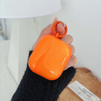 Fluorescent Candy Color Earphone Cover for Apple AirPods 1/2/3/4 & Pro 3 — Crystal Clear Soft TPU Transparent Protective Case