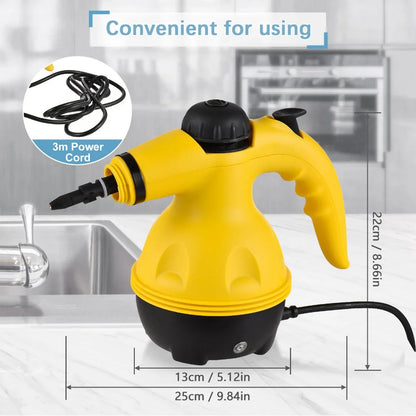 Handheld Electric Steam Cleaner – High Temperature Sterilization for Air Conditioning, Kitchen Hood & Car Cleaning, EU/US Plug