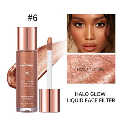 Lakerain Halo Glow Liquid Highlighter – Complexion Booster with Hyaluronic Acid for Radiant Skin