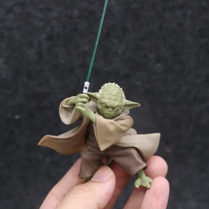 Star Wars Mandalorian Master Yoda Action Figure – Collectible Toy with Sword