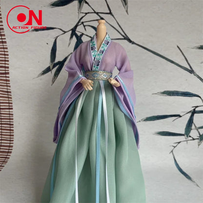 1/6 Female Doll Hanfu Outfit – Ancient Traditional Dress for 12-Inch Action Figures, Cosplay Model Toy