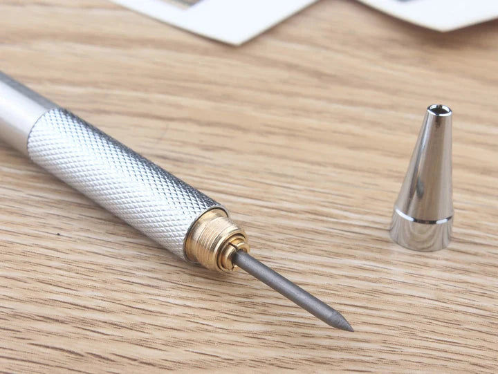Full Metal Mechanical Pencil Set — 0.3–2.0mm Automatic Pencils for Art, Drawing & School