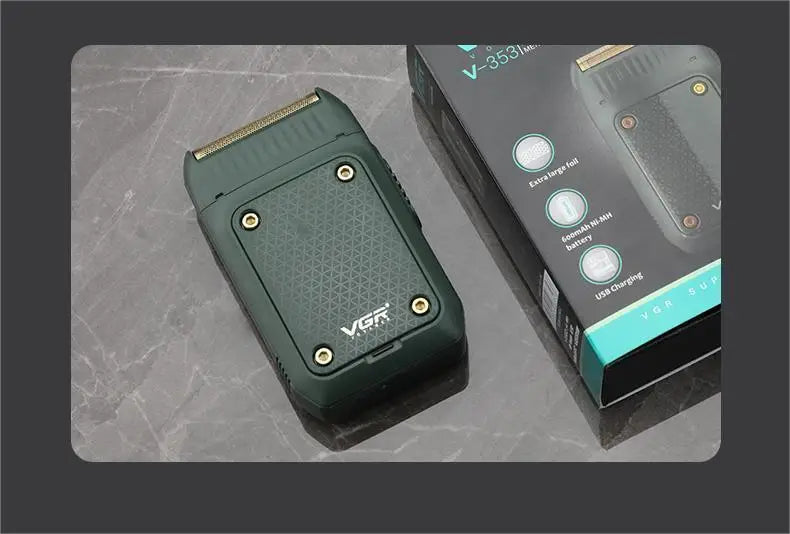 VGR V-353 Electric Shaver – Professional Rechargeable Razor & Portable Beard Trimmer for Men