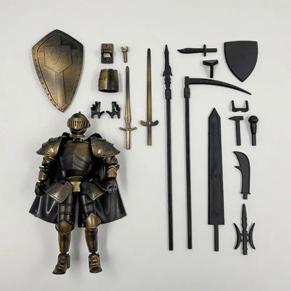 3D Printed Multi-Joint Action Figures – Medieval Knight Series, Creative Stress-Relief Toy, Handmade Gift for Kids