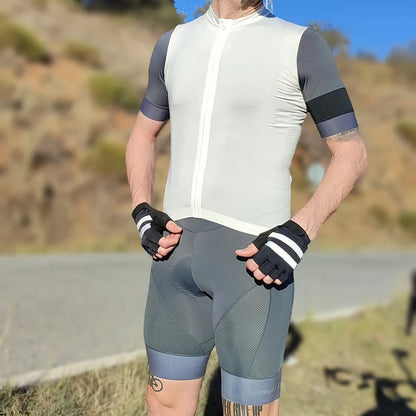 YKYWBIKE Men's Cycling Bib Shorts - Outdoor Bike Ride Padded Tights, 6 Hours Comfort, MTB Cycling Clothing for Men