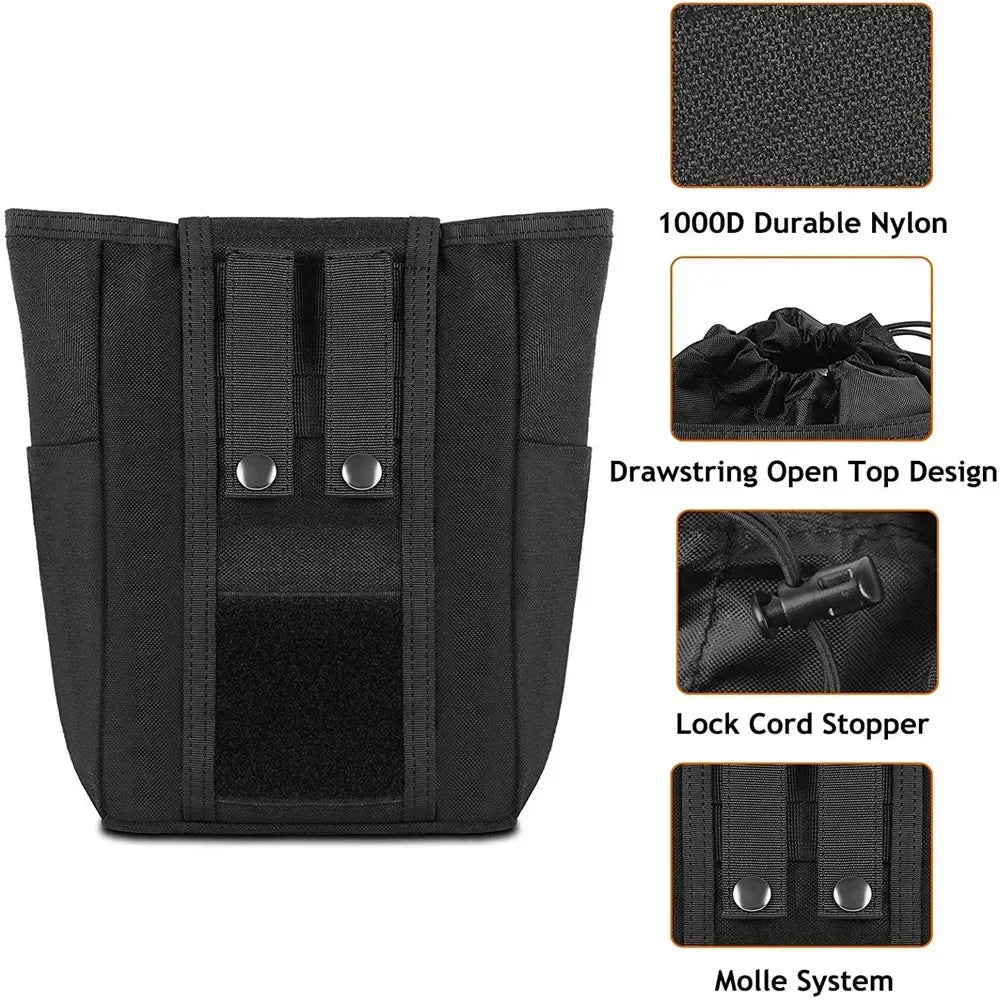 Foldable Molle Dump Pouch – Ammo Magazine Waist Pack, Hunting & EDC Utility Bag