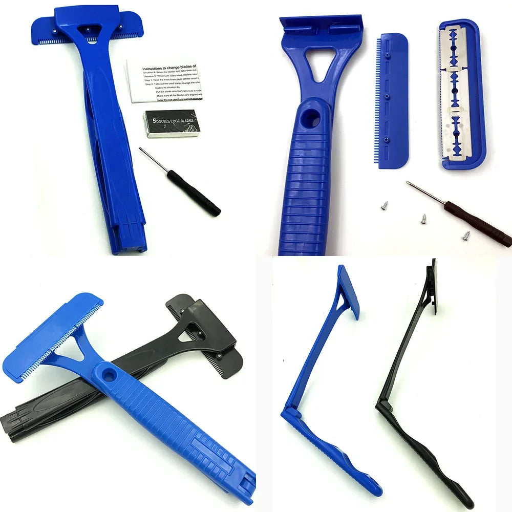 Men’s Back Shaver Razor – Safety Long Handle Foldable Hair Trimmer for Body, Legs & Back Hair Removal