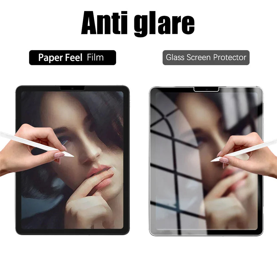 3Pcs Paper-Like Screen Protector for iPad Air & Pro – Compatible with 6th to 10th Gen (11", 12.9", 10.5")