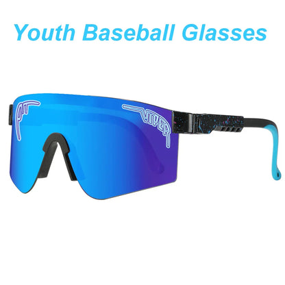 Youth Pit Viper Style Sunglasses – Sporty UV Eyewear for Kids, Teens & Small-Head Adults, Cycling & Driving Shades