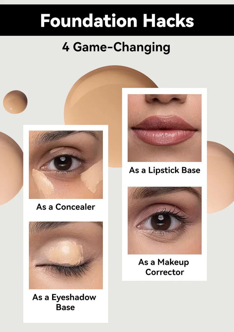 Oil-Control Matte Face Foundation Cream – Waterproof Full Coverage BBCream for Professional Makeup