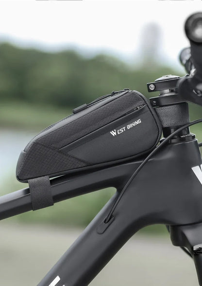 Ultralight Mini Bike Frame Bag – Water-Repellent Top Tube Triangle Pannier for MTB & Road Bikes