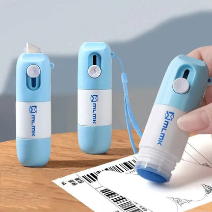 Protect Your Data: Thermal Paper Correction Fluid with Unboxing Knife - Portable and Durable Tool for Data Identity Protection and Fluid Erasing