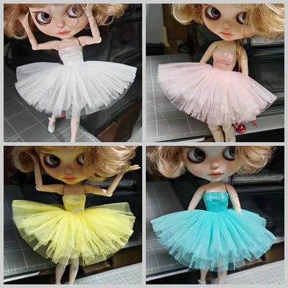 Chest Wrap Wedding Dress Skirt – Blythe, Licca, Azone OB22/OB24 Doll Dress-Up Accessories