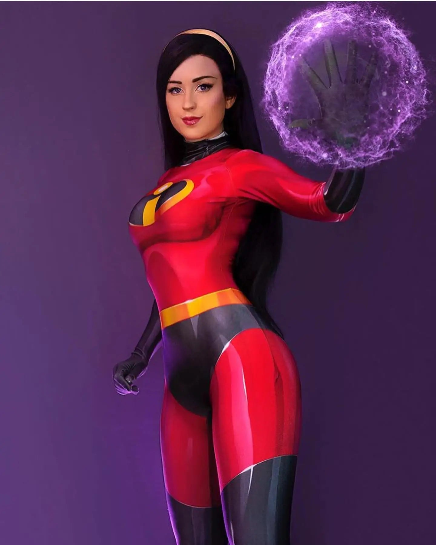 Adults Elastigirl Cosplay Costume – Women & Girls Superhero Zentai Bodysuit for Halloween Party