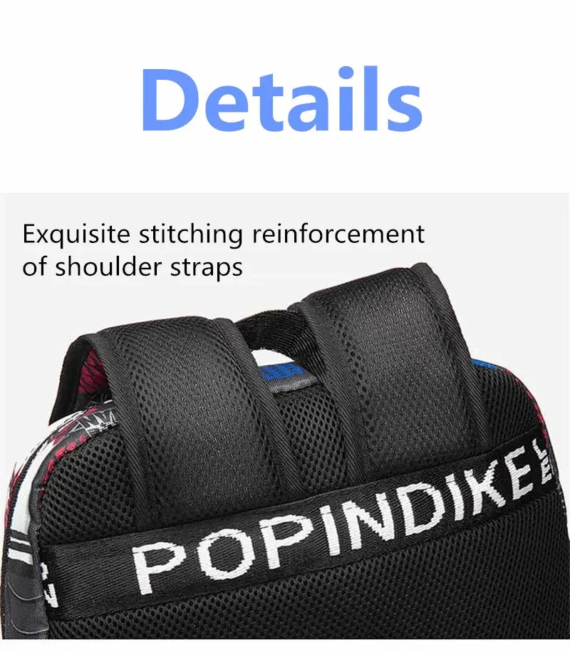Anti-Theft Waterproof Backpack — Unisex Fabric Rucksack Travel Bag for School & Students